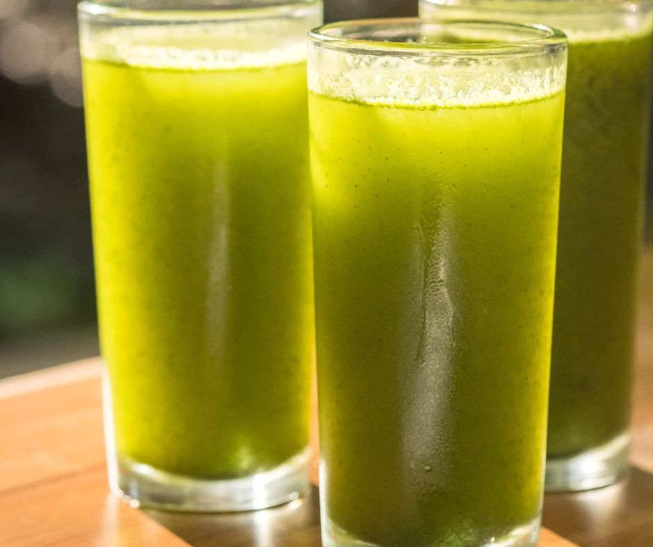 Enjoying some minty lime drinks in Amman