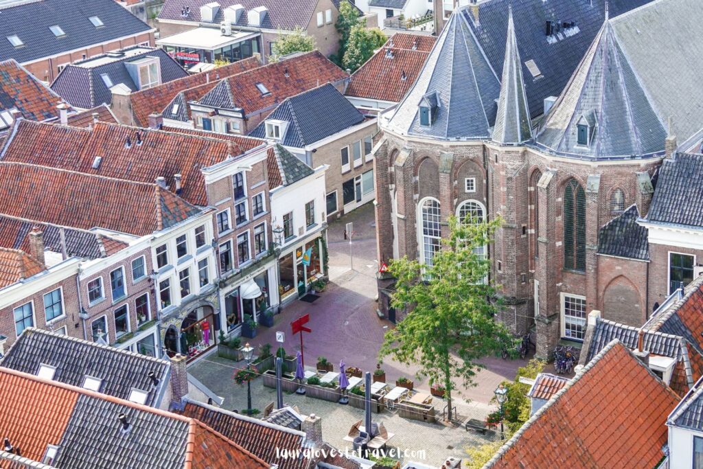 Uitzicht op de Botermarkt in Kampen