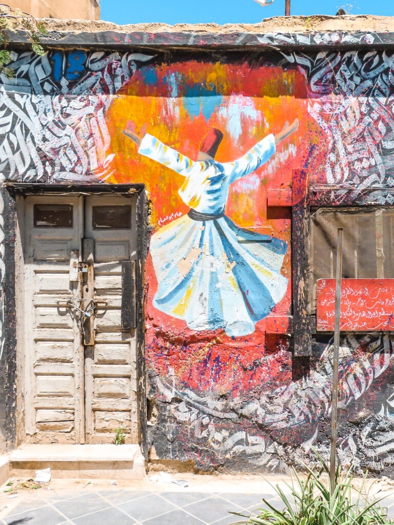 Colorful street-art in the heart of Amman, Jordan