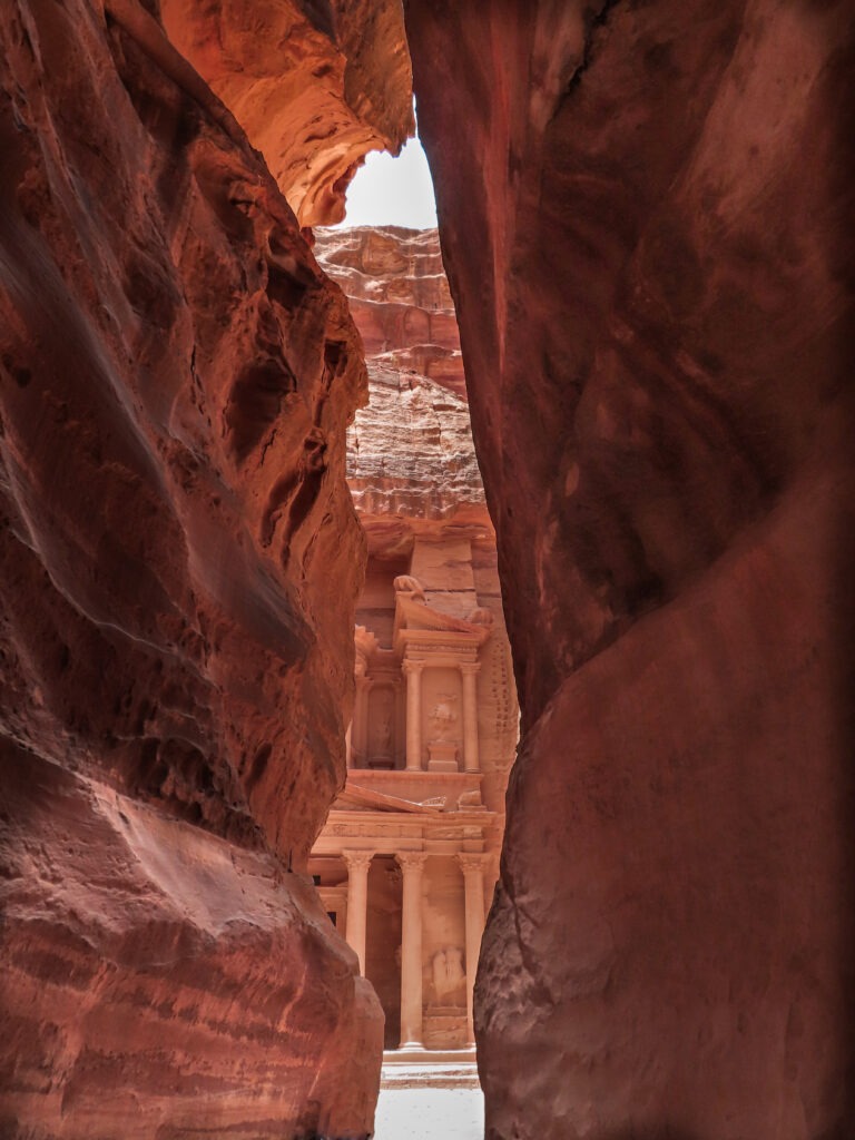 Early in the morning is the best time to visit Petra