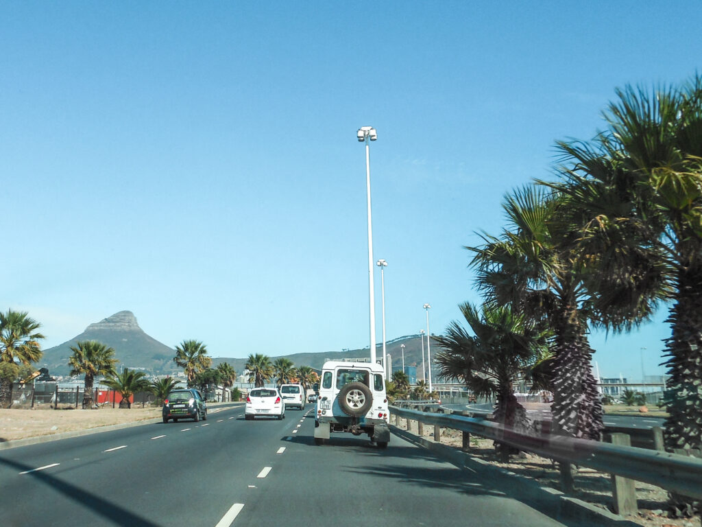 View on Lion's Head - on the road to Cape Town