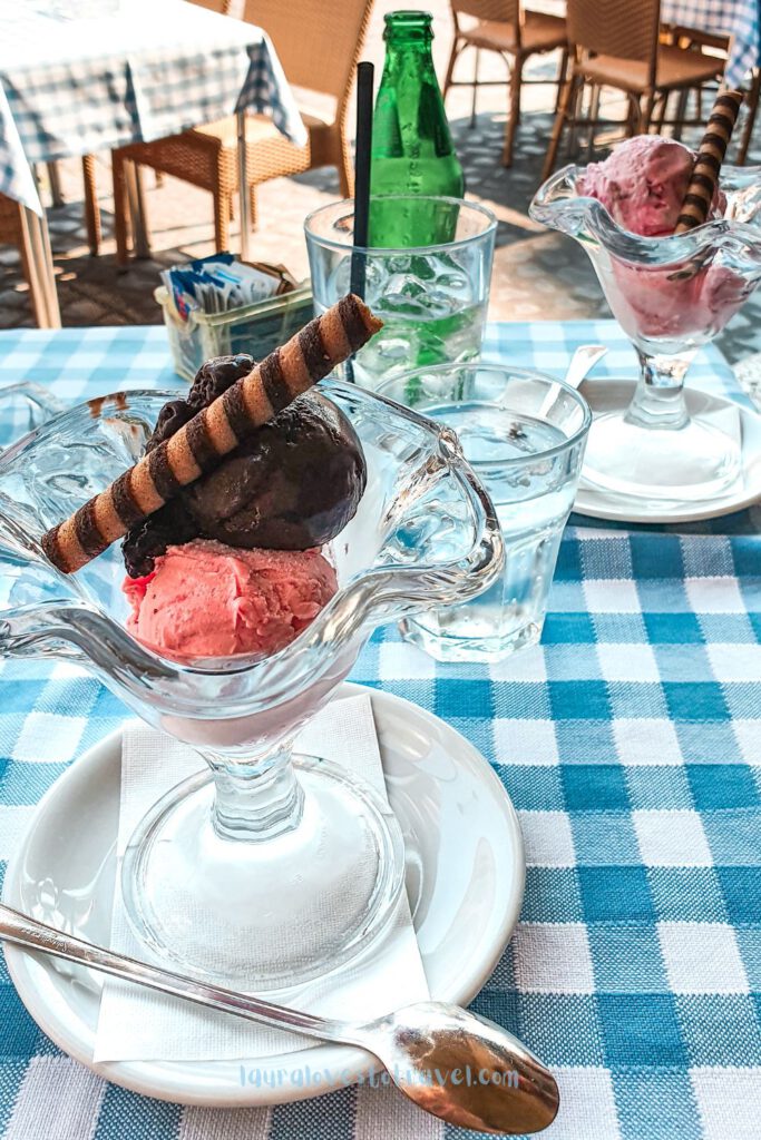 The first thing you want to do on your Italy road trip is to get to the nearest ice cream shop to eat some gelato!