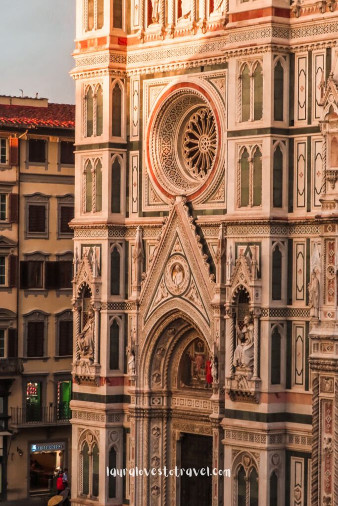 Sunset at the Cattedrale di Santa Maria del Fiore, or simply Duomo in Florence, Italy