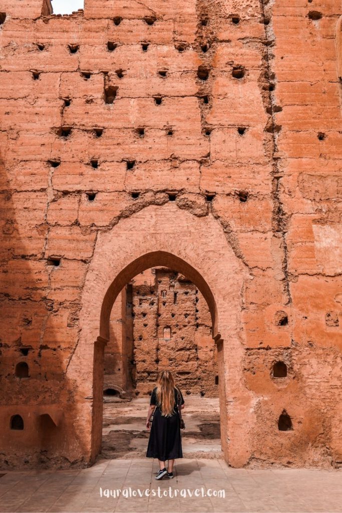 The gates of the El Badi Palace