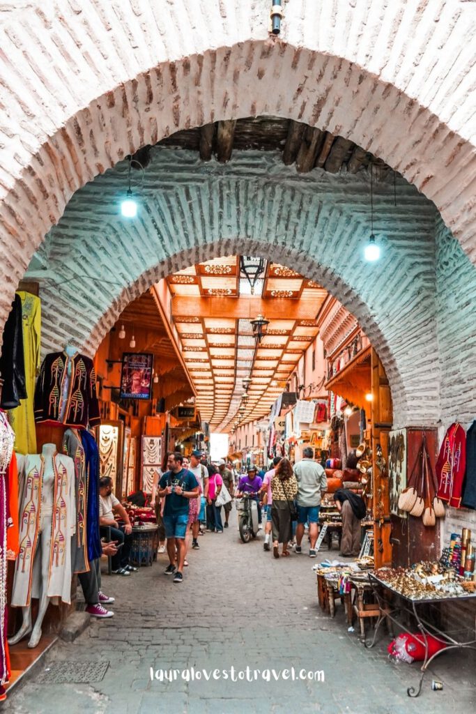 Cycling through the souks of Marrakesh