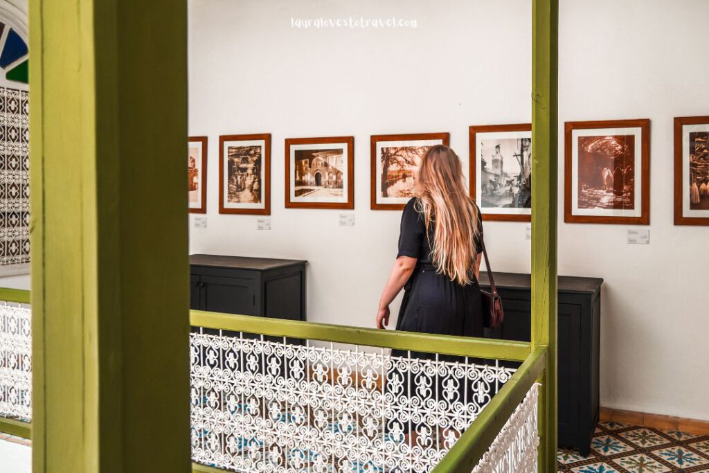 Walking through the House of Photography in Marrakesh