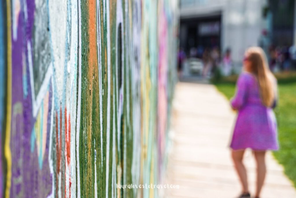 Slow travel equals sustainable travel. Berlin Wall, Germany