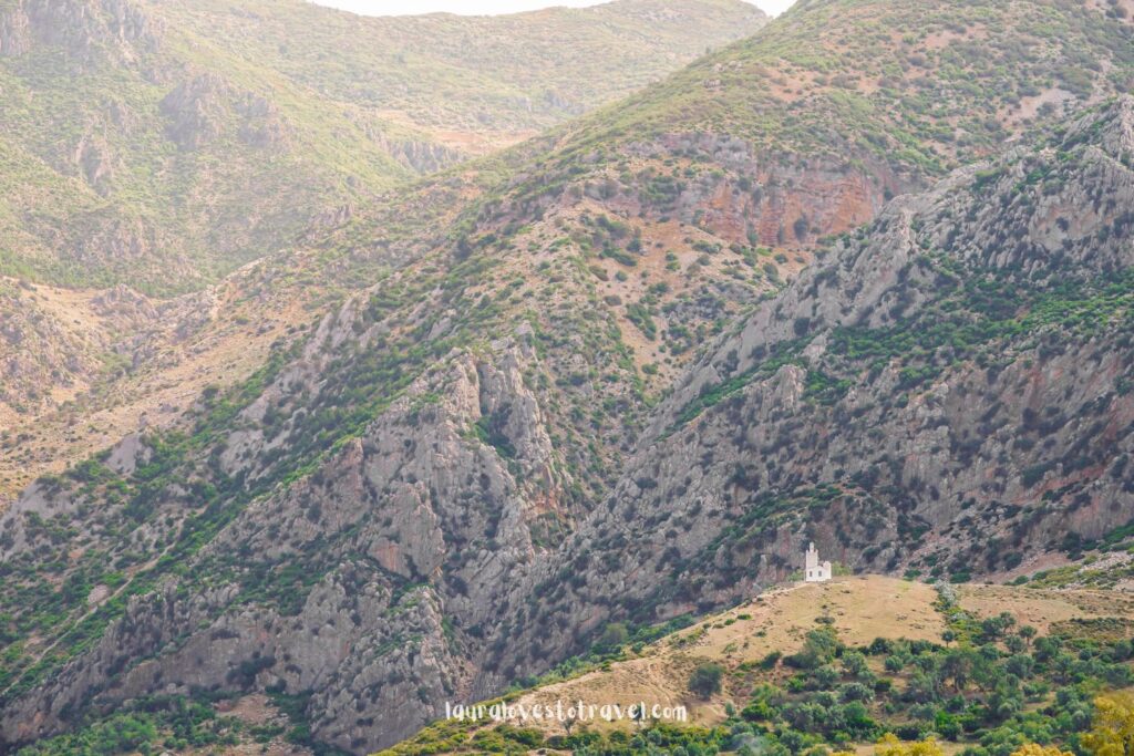 View on the Rif Mountains in Morocco